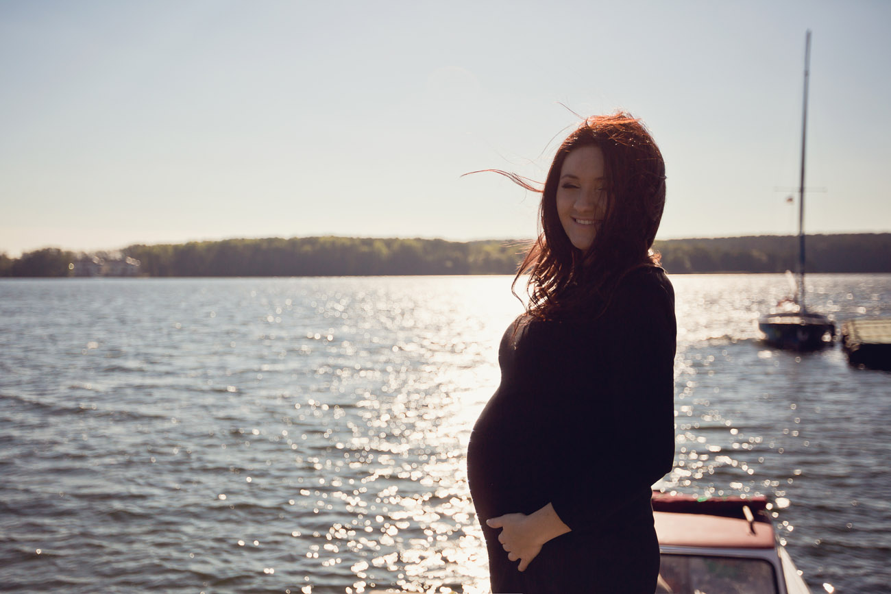 sesja ciążowa jezioro Ukiel